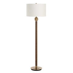 Keros Dark Oak Floor Lamp - Ornate Home