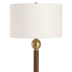 Keros Dark Oak Floor Lamp - Ornate Home