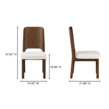 Kerr Ash Beige Dining Chair Walnut Stained (Set of 2) - Ornate Home