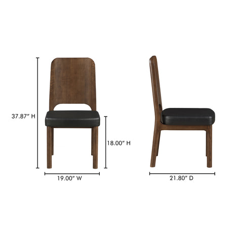 Kerr Black Dining Chair (Set of 2) - Ornate Home