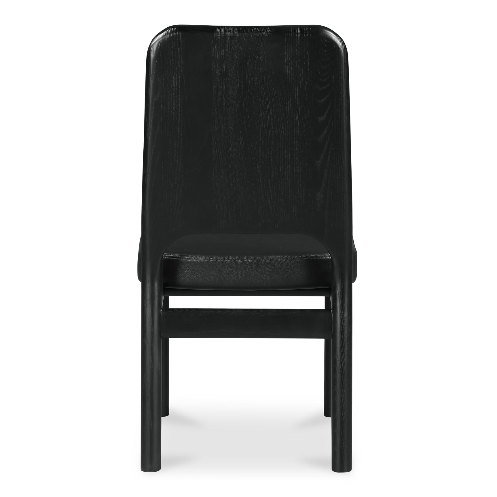 Kerr Black Dining Chair Vegan Leather (Set of 2) - Ornate Home