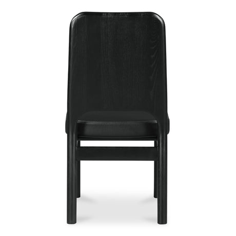 Kerr Black Dining Chair Vegan Leather (Set of 2) - Ornate Home