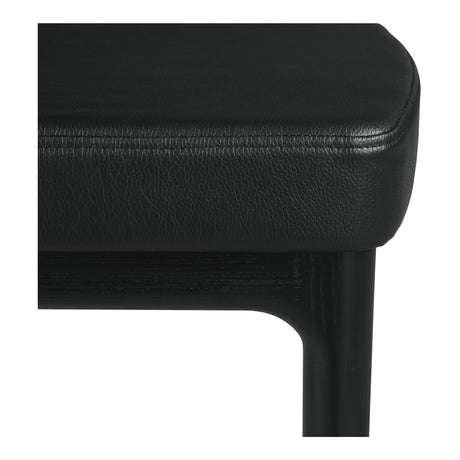 Kerr Black Dining Chair Vegan Leather (Set of 2) - Ornate Home