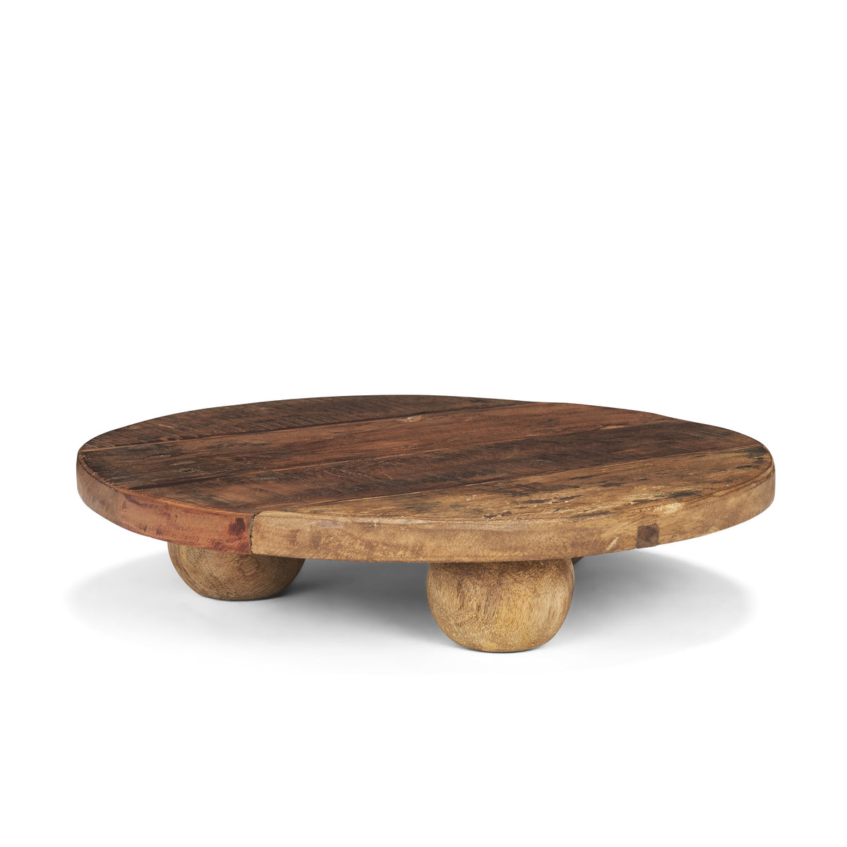 Kerra Brown Large Solid Reclaimed Wood Tray - Ornate Home