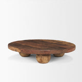 Kerra Brown Large Solid Reclaimed Wood Tray - Ornate Home