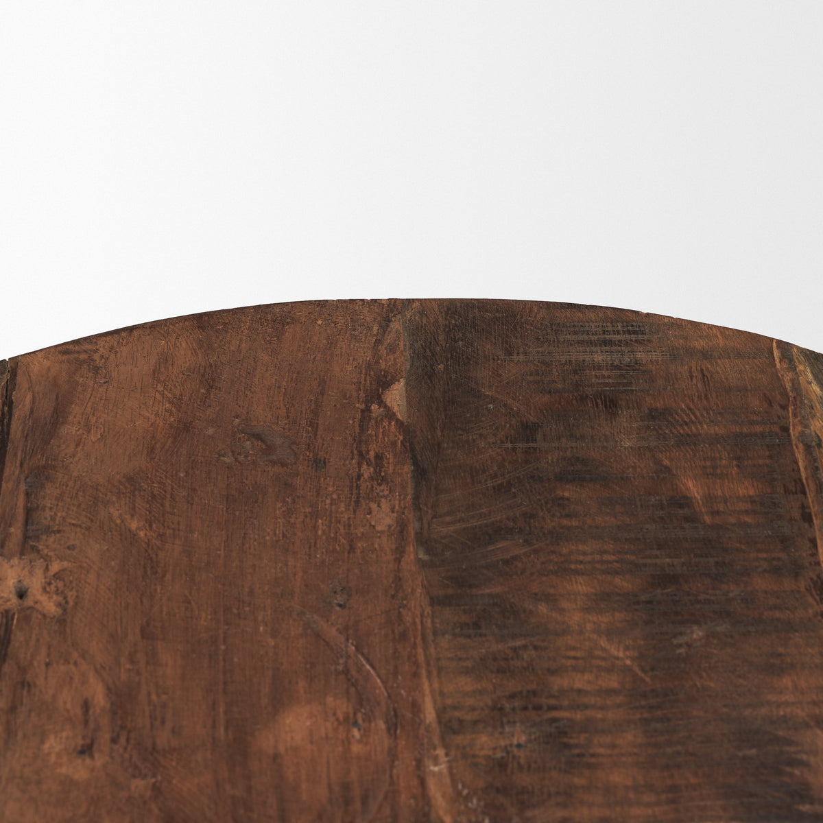 Kerra Brown Large Solid Reclaimed Wood Tray - Ornate Home
