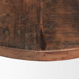 Kerra Brown Large Solid Reclaimed Wood Tray - Ornate Home