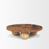 Kerra Brown Small Solid Reclaimed Wood Tray - Ornate Home