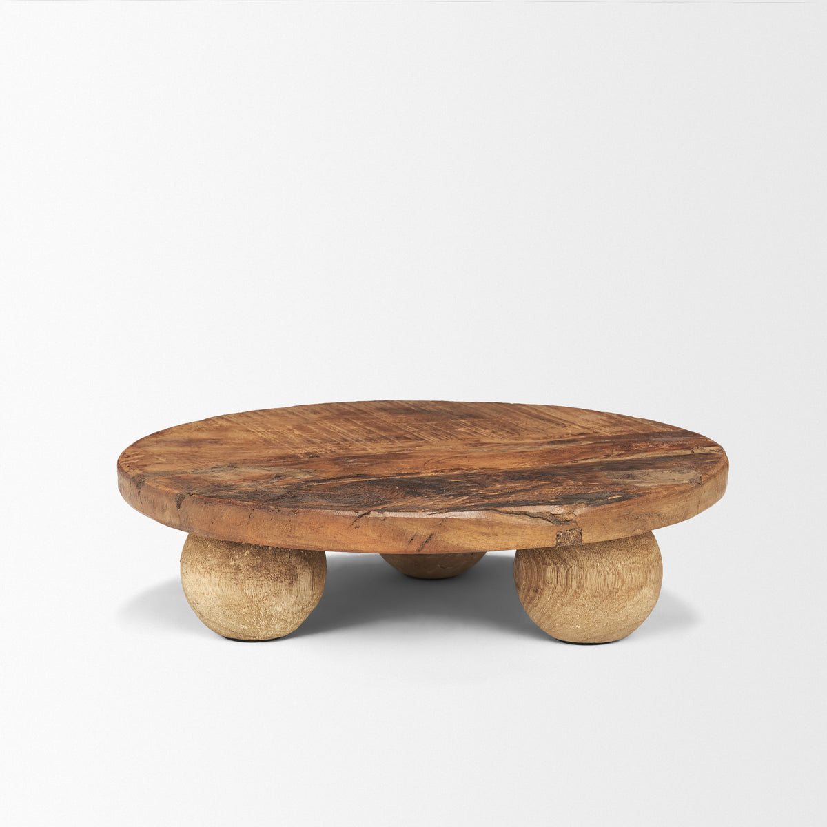 Kerra Brown Small Solid Reclaimed Wood Tray - Ornate Home