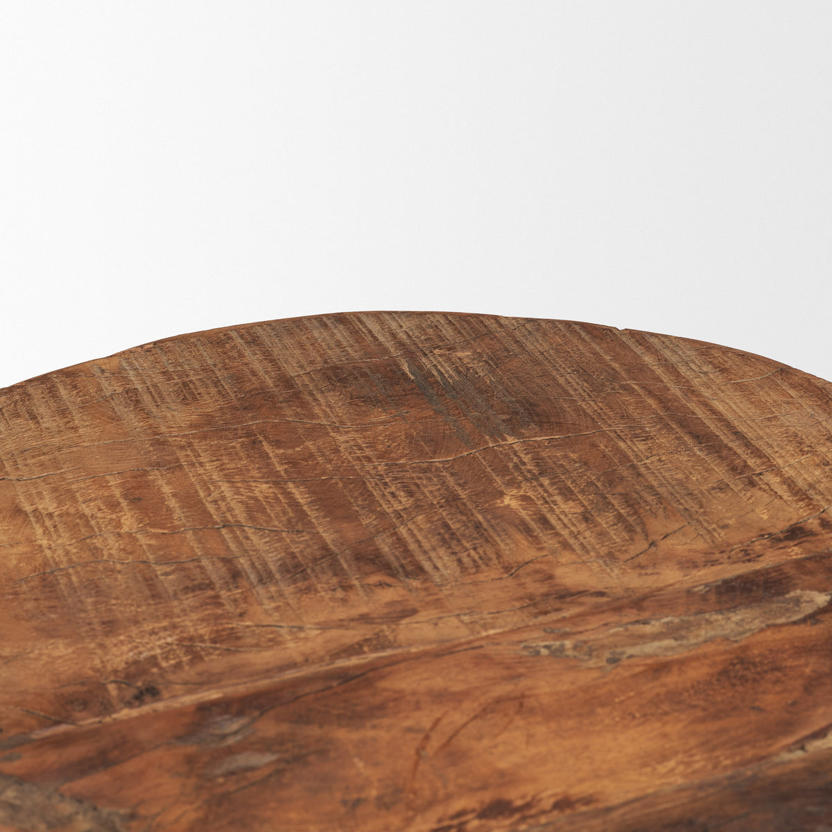 Kerra Brown Small Solid Reclaimed Wood Tray - Ornate Home