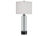 Kerrbrook Clear/Black Glass Table Lamp (1/CN) (Online Special Price) - Ornate Home
