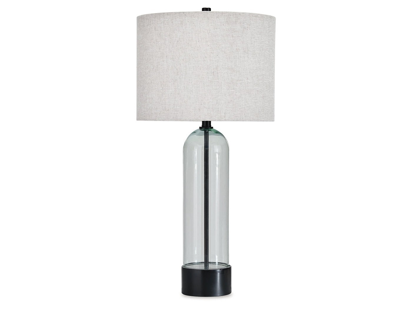 Kerrbrook Clear/Black Glass Table Lamp (1/CN) (Online Special Price) - Ornate Home