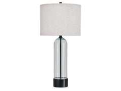 Kerrbrook Clear/Black Glass Table Lamp (1/CN) - Ornate Home