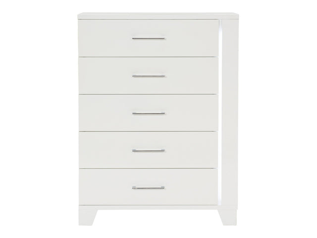 Kerren White High Gloss Chest - Ornate Home