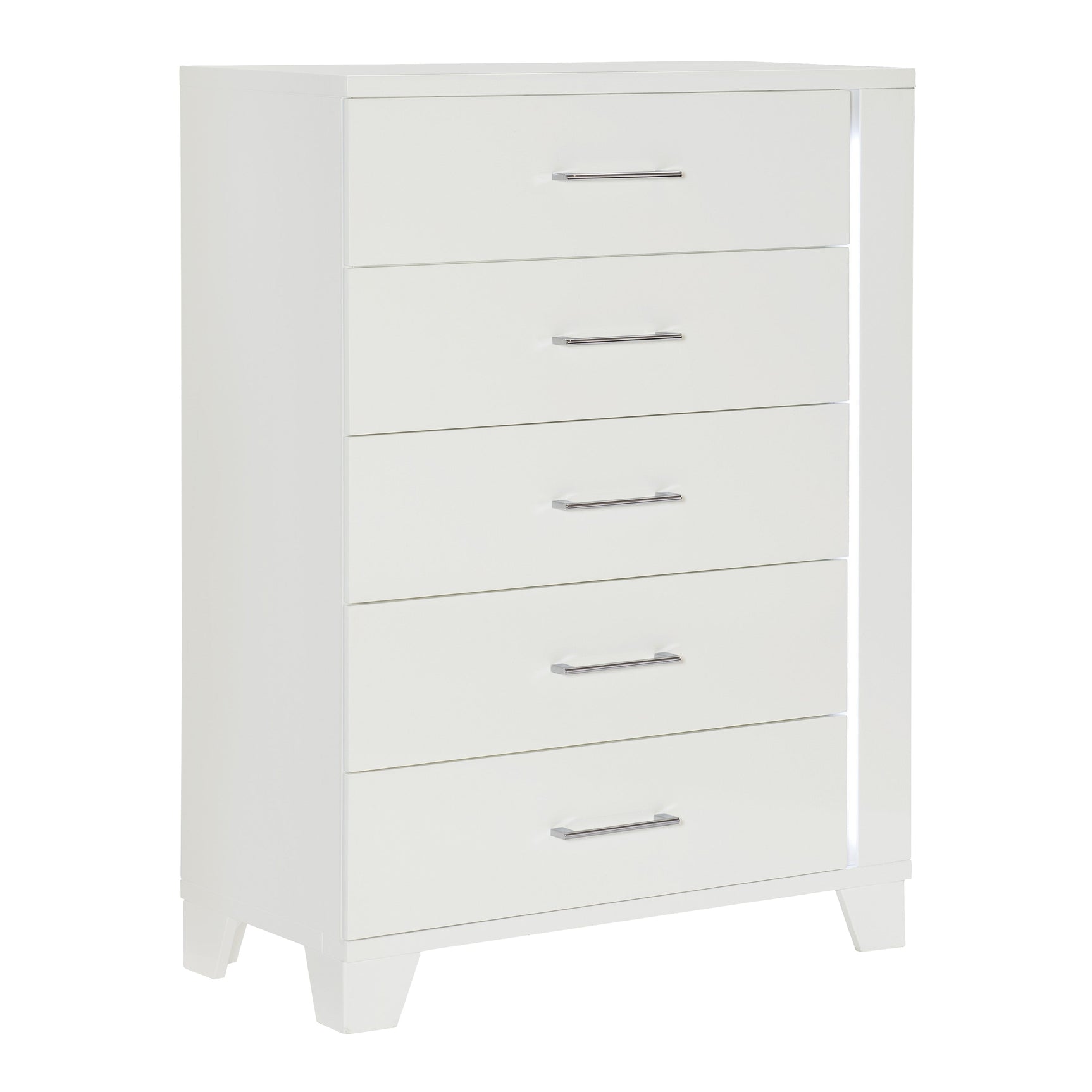 Kerren White High Gloss Chest - Ornate Home