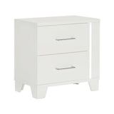 Kerren White High Gloss Nightstand - Ornate Home