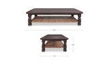 Kerrigan Dark Brown Coffee Table - Ornate Home