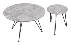 Kerris Gray & Black Coffee Table Set (2-Piece) - Ornate Home