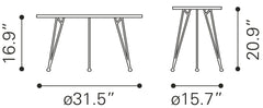 Kerris Gray & Black Coffee Table Set (2-Piece) - Ornate Home