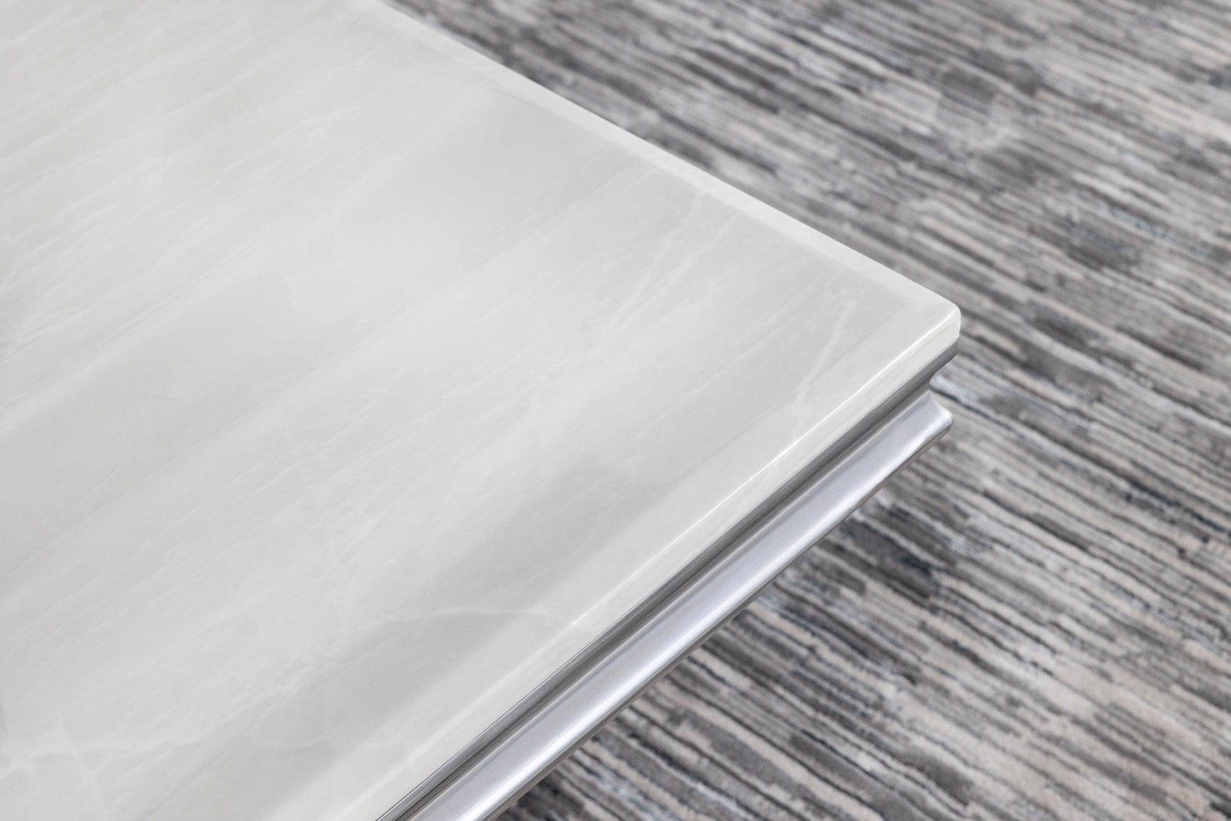 Kerwin Chrome 3-piece Rectangular Coffee and End Table Set - Ornate Home