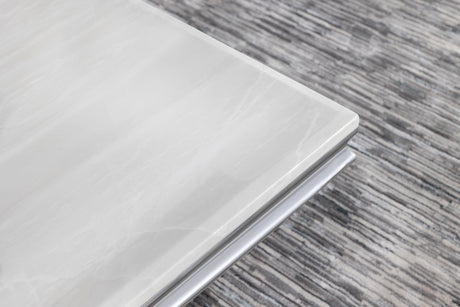 Kerwin Chrome 3-piece Rectangular Coffee and End Table Set - Ornate Home