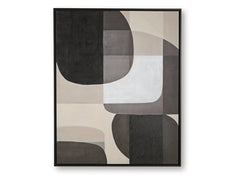 Kesleigh Black/White Wall Art - Ornate Home