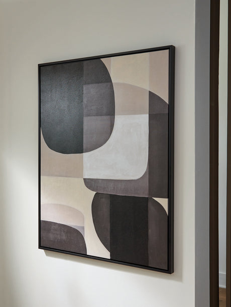 Kesleigh Black/White Wall Art - Ornate Home