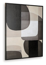 Kesleigh Black/White Wall Art - Ornate Home