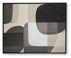 Kesleigh Black/White Wall Art - Ornate Home