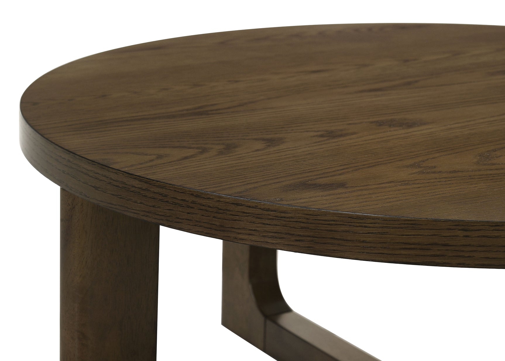 Kessler Brown 3-piece Round Sculptural Wood Coffee Table Set - Ornate Home
