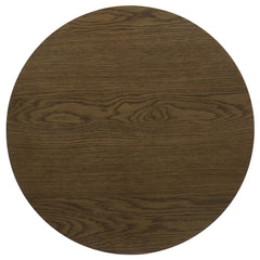 Kessler Brown Round Sculptural Wood End Table - Ornate Home