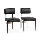 Kester Jet Black Dining Chair (Set of 2) - Ornate Home