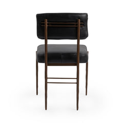Kester Jet Black Dining Chair (Set of 2) - Ornate Home
