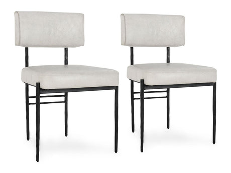 Kester White Dining Chair (Set of 2) - Ornate Home