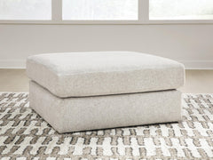 Kestrie Feathered Oversized Accent Ottoman - Ornate Home