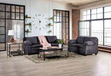 Keswick Charcoal Loveseat - Ornate Home