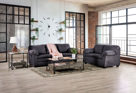 Keswick Charcoal Loveseat - Ornate Home