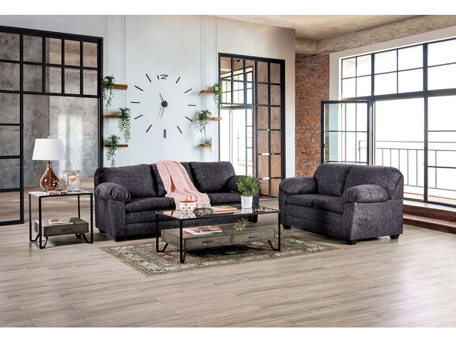 Keswick Charcoal Sofa & Loveseat - Ornate Home