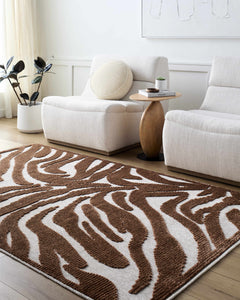 Keto Brown Washable Area Rug - Ornate Home