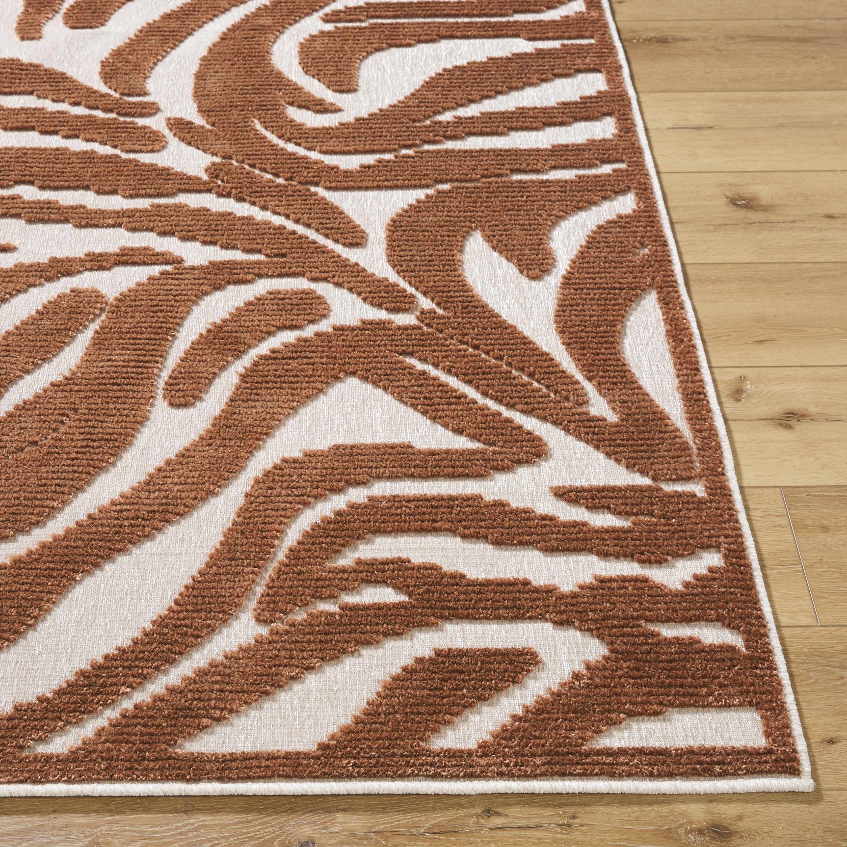 Keto Brown Washable Area Rug - Ornate Home