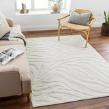 Keto Cream 3D Zebra Rug - Clearance - Ornate Home