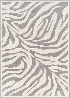 Keto Gray Zebra Rug - Clearance - Ornate Home