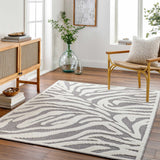 Keto Gray Zebra Rug - Clearance - Ornate Home