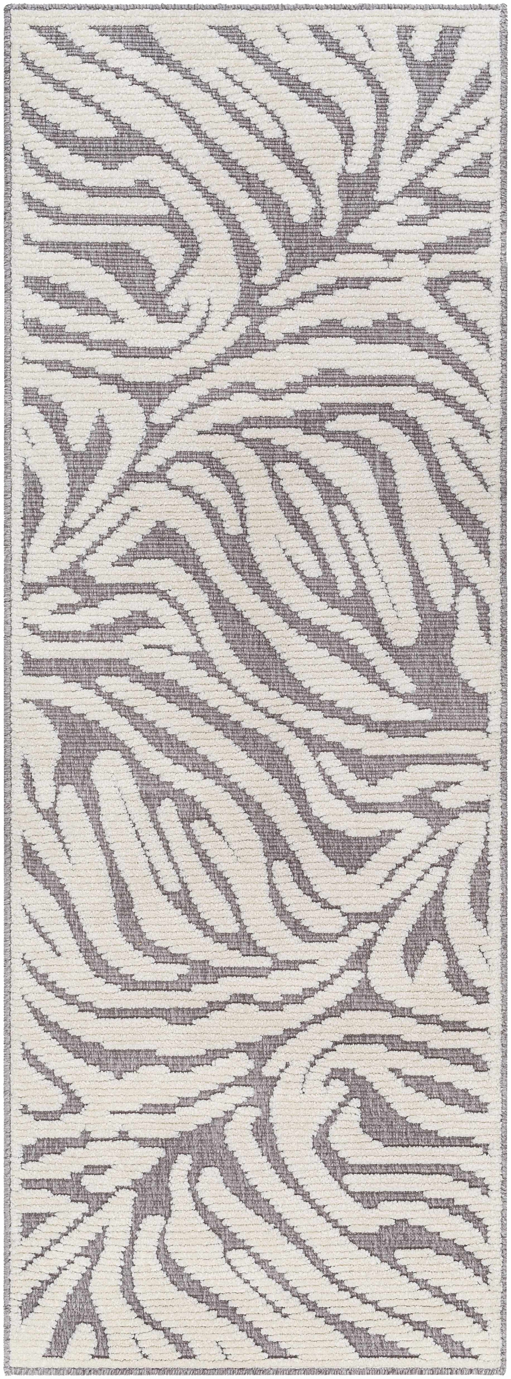 Keto Gray Zebra Rug - Clearance - Ornate Home