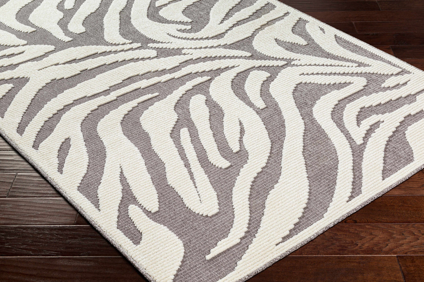 Keto Gray Zebra Rug - Clearance - Ornate Home