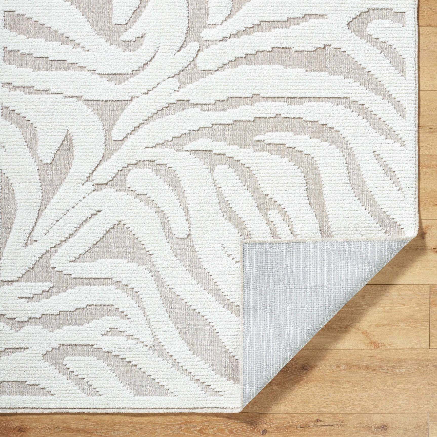 Keto Off-White 3D Washable Area Rug - Ornate Home