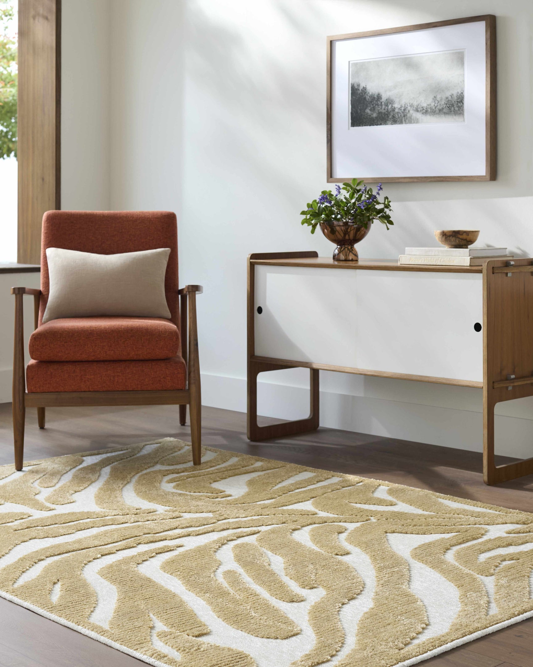 Keto White Washable Area Rug - Ornate Home