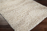 Kettering Solid Cream Wool Shag Rug - Ornate Home