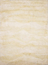 Kettering Solid Cream Wool Shag Rug - Ornate Home