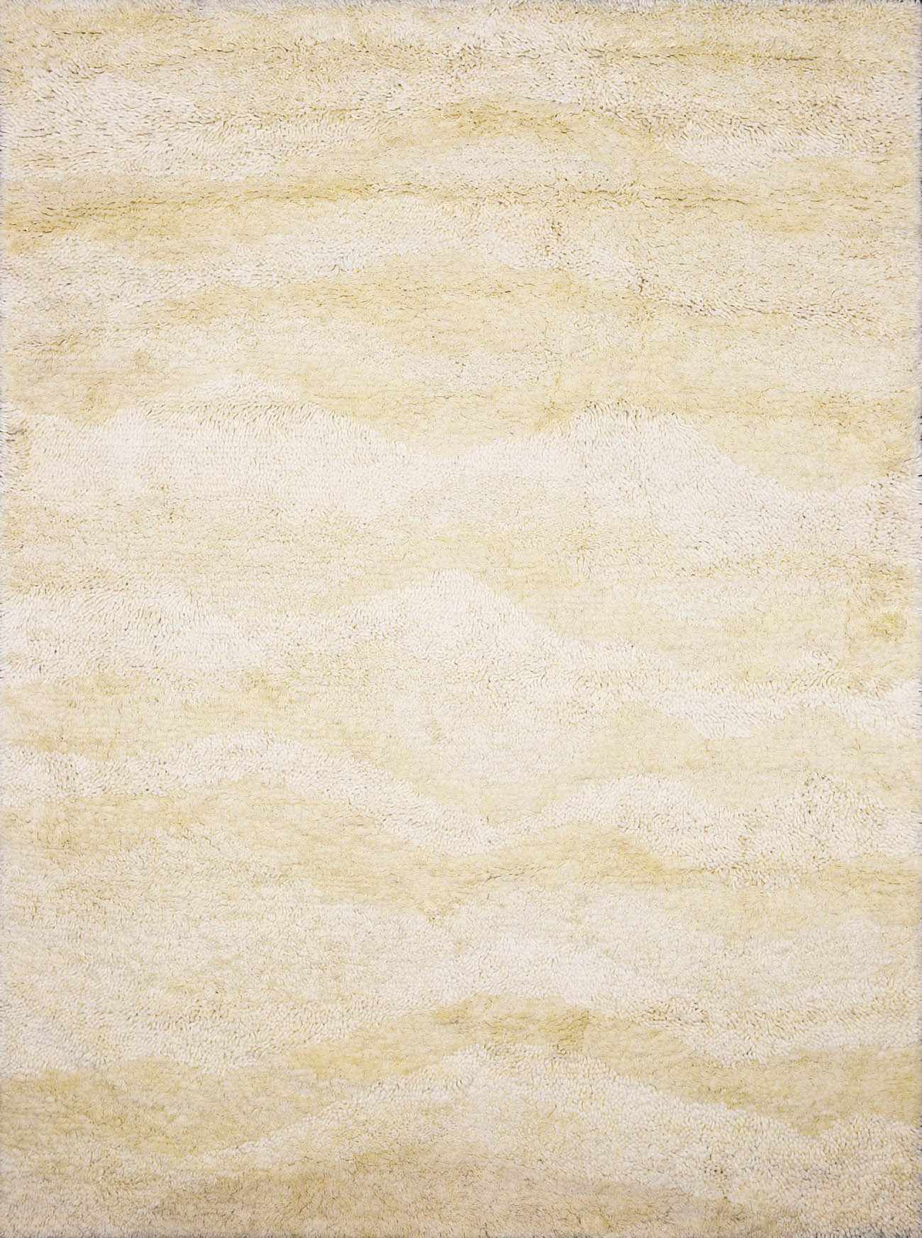 Kettering Solid Cream Wool Shag Rug - Ornate Home